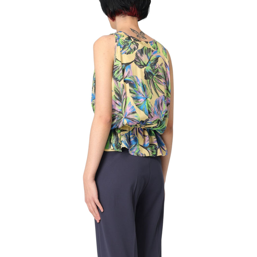 Blusa donna in viscosa stampata