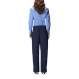 Pantaloni donna loose fit con cintura annodata