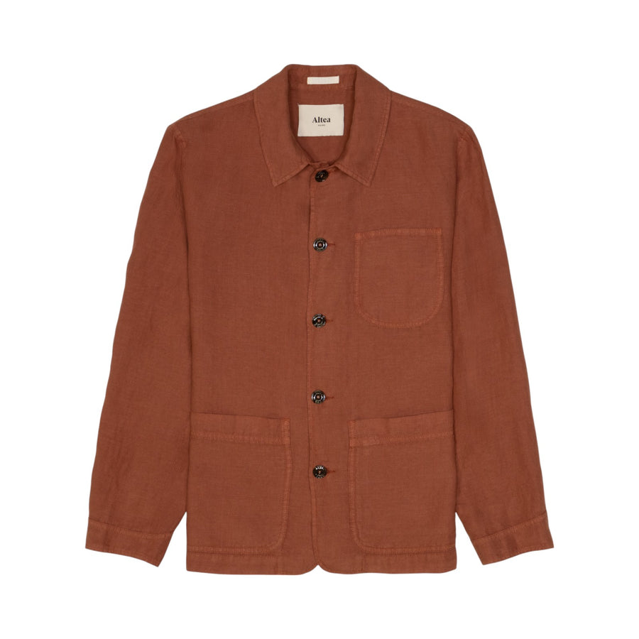 Overshirt uomo in lino