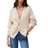 Cardigan donna con dettaglio gioiello