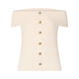 Top donna bardot in maglia