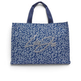 Borsa blu denim donna