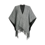 Poncho donna in principe di galles