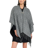 Poncho donna in principe di galles