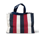 Borsa donna  tote in tela a righe