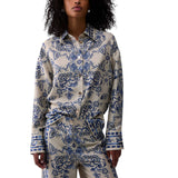 Camicia donna con stampa foulard