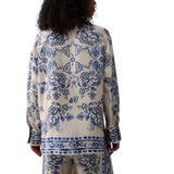 Camicia donna con stampa foulard