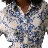 Camicia donna con stampa foulard