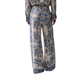 Pantaloni donna con stampa foulard