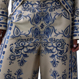 Pantaloni donna con stampa foulard