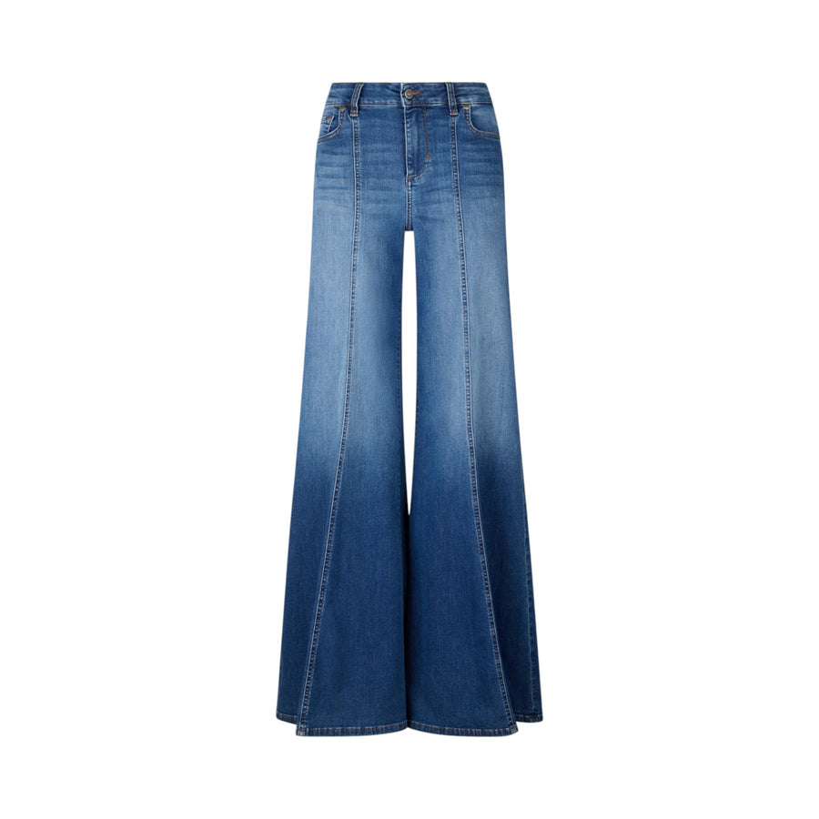 Jeans donna super flare a vita alta