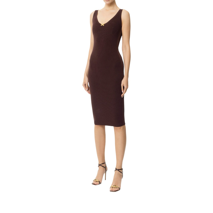 Abito donna in maglia con tulle
