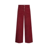 Pantaloni donna flare in velluto
