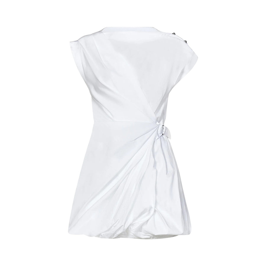 Vestitino donna in popeline con incrocio
