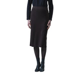 Gonna donna midi di maglia misto lana