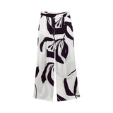 Pantalone donna crikle flower