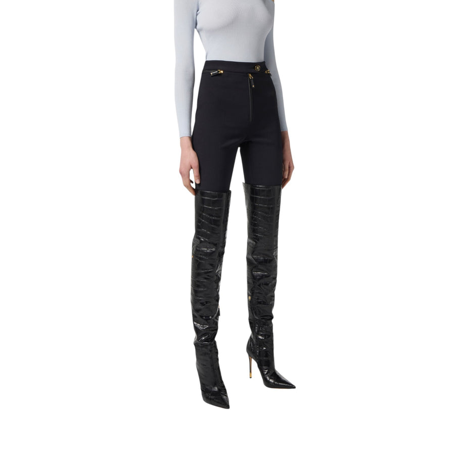 Pantaloni donna in doppio crêpe