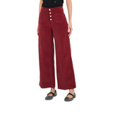 Pantaloni donna flare in velluto