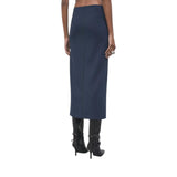 Gonna donna midi sartoriale con botton