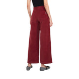 Pantaloni donna flare in velluto