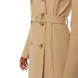 Trench donna con fibbia in nylon bielastico