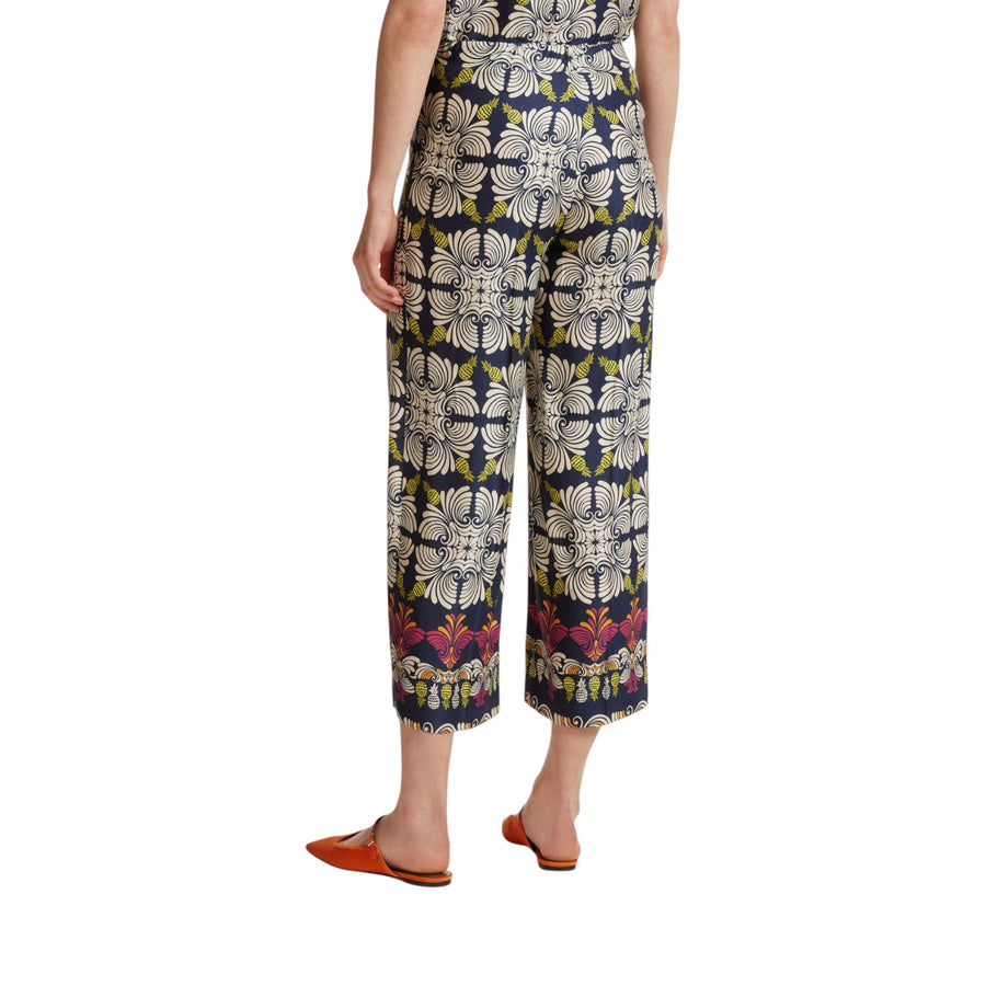 Pantaloni donna cropped stampati