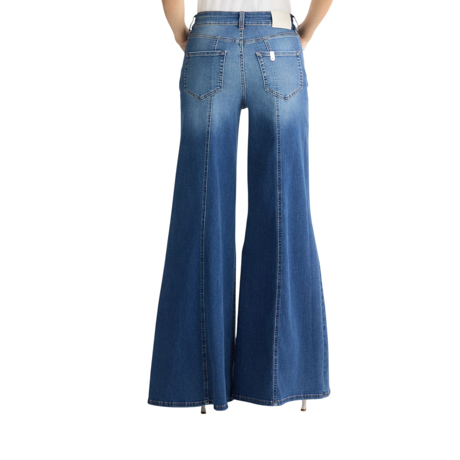 Jeans donna super flare a vita alta
