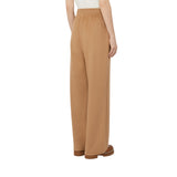 Pantalone donna in jersey di lana e cotone