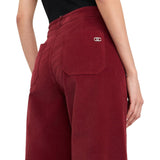 Pantaloni donna flare in velluto