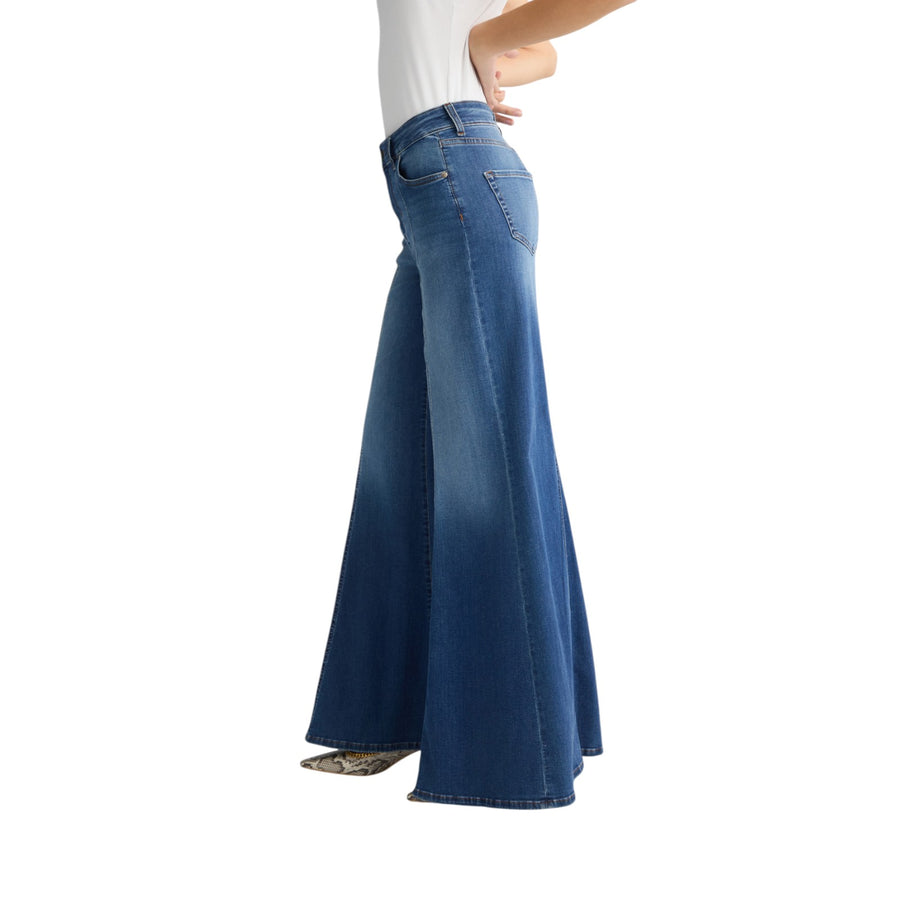 Jeans donna super flare a vita alta