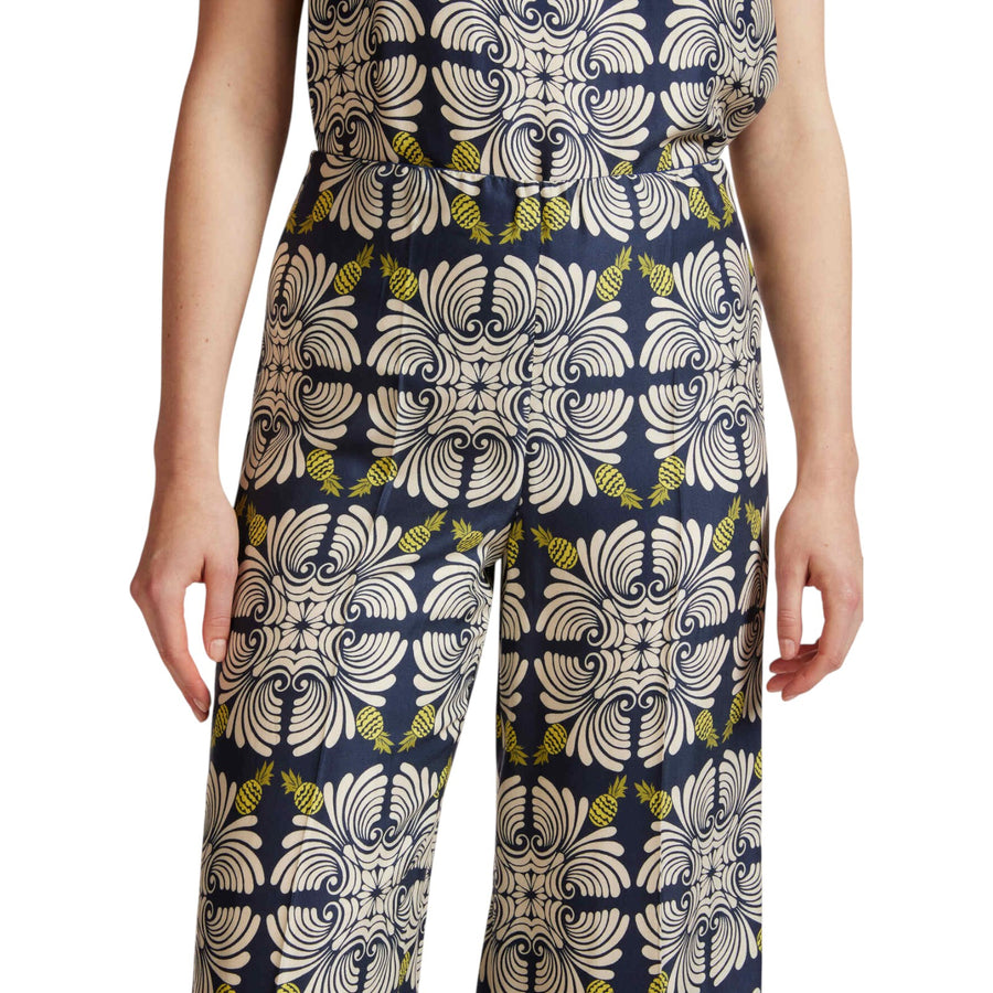 Pantaloni donna cropped stampati