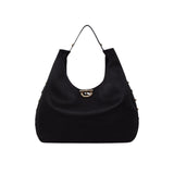 Borsa donna hobo grande con borchie