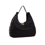 Borsa donna hobo grande con borchie