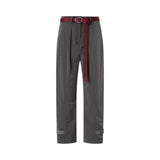 Pantaloni donna loose fit con cintura annodata