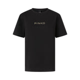 T-shirt donna logo strass