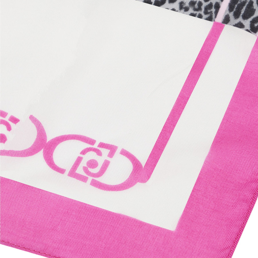 Foulard donna animalier rosa