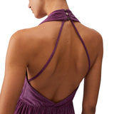 Abito donna lungo in lurex
