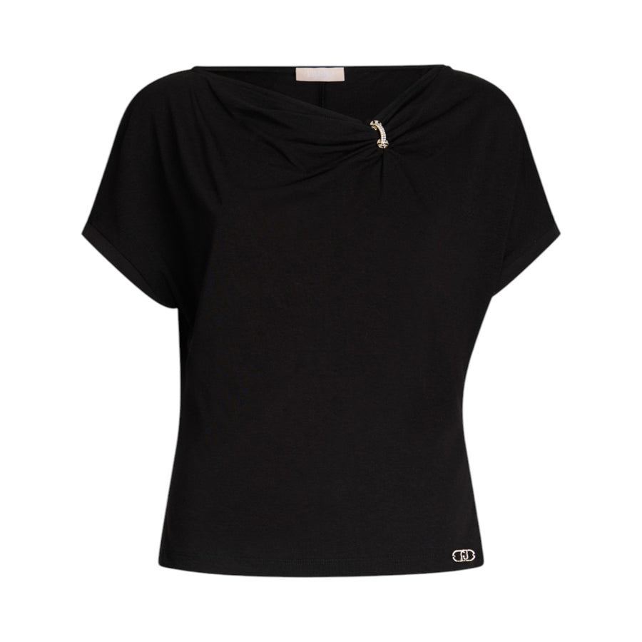T-shirt donna in jersey di cotone