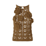 Top donna Nymphea Pinko in pizzo macramè
