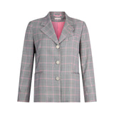 Blazer donna in tessuto check