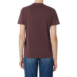 T-shirt donna in jersey di cotone con collana