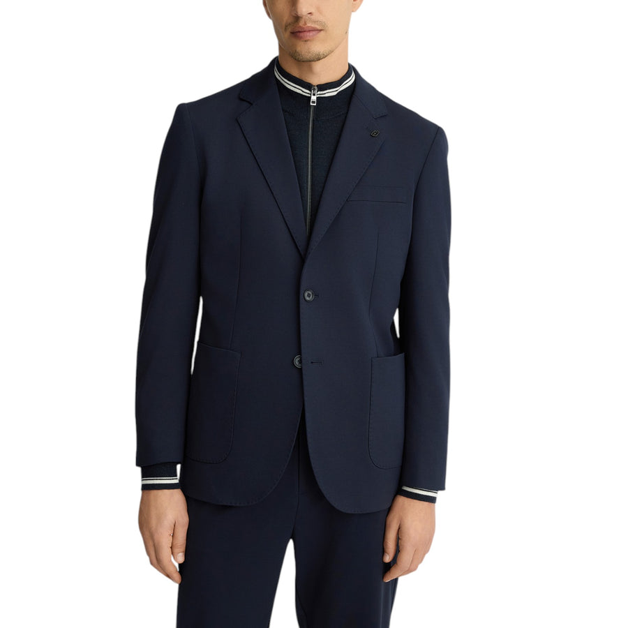 Blazer blu scuro da uomo