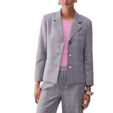 Blazer donna in tessuto check