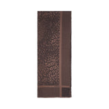 Stola donna jacquard animalier con logo