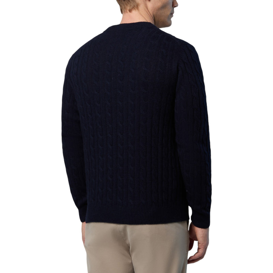 Maglione uomo in cashmere a trecce