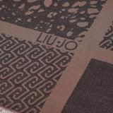 Stola donna jacquard animalier con logo
