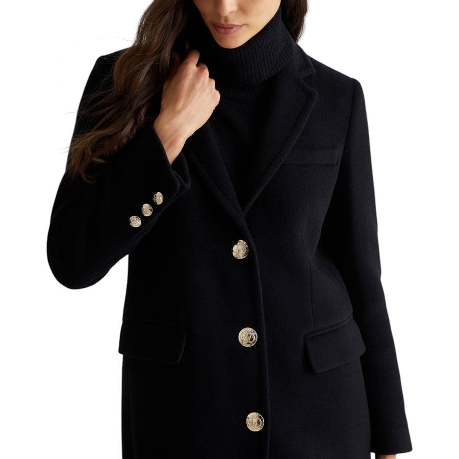 Cappotto donna slim in misto lana