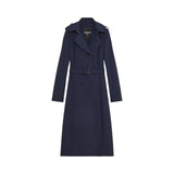 Trench donna con fibbia in nylon bielastico