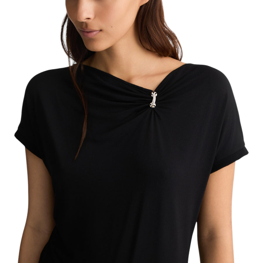 T-shirt donna in jersey di cotone