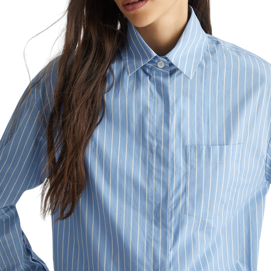 Camicia donna over a righe